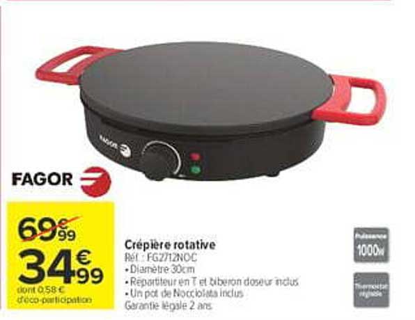 Crêpière rotative