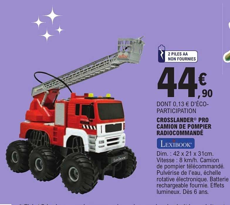 CROSSLANDER® PRO CAMION DE POMPIER RADIOCOMMANDÉ