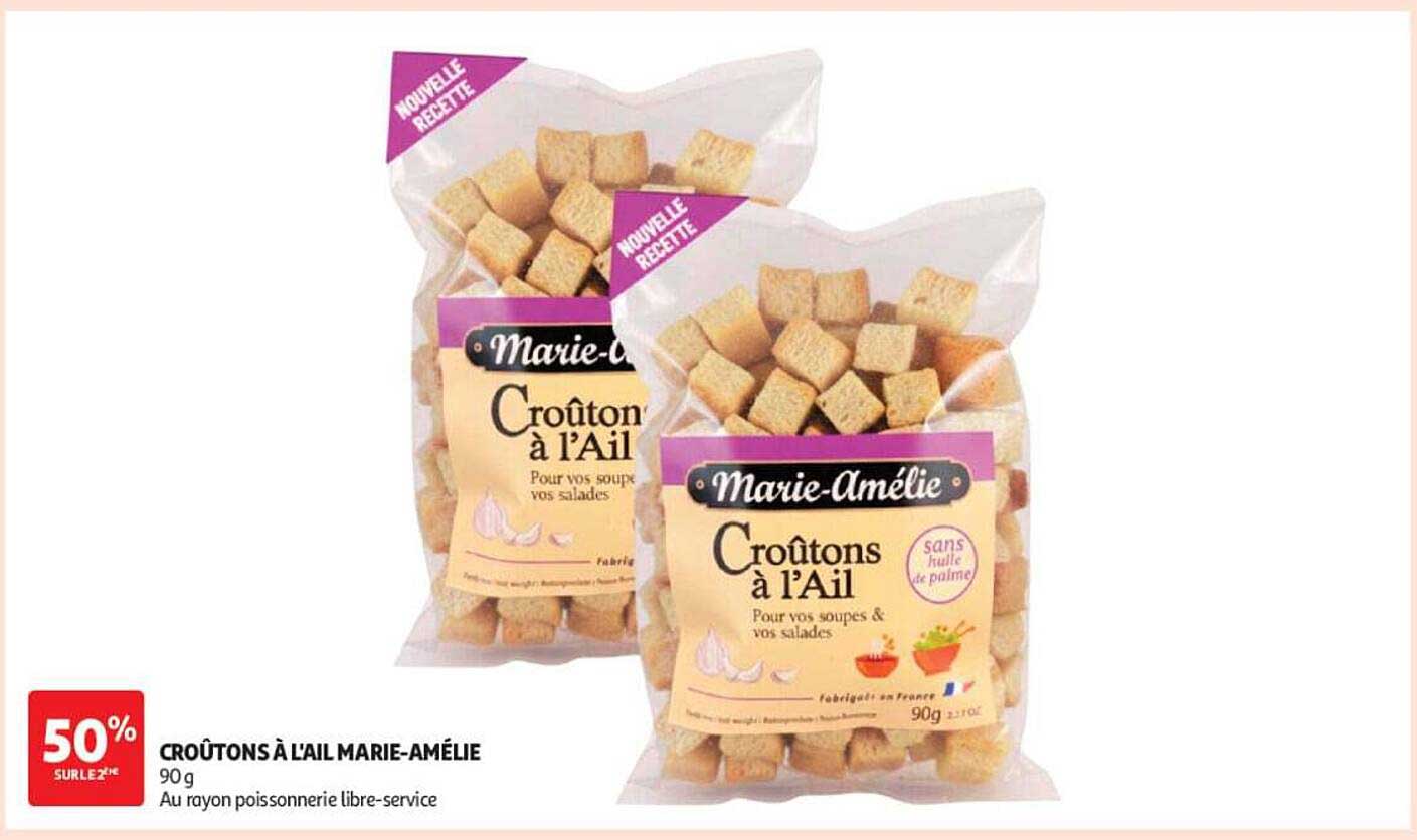 CROÛTONS À L'AIL MARIE-AMÉLIE