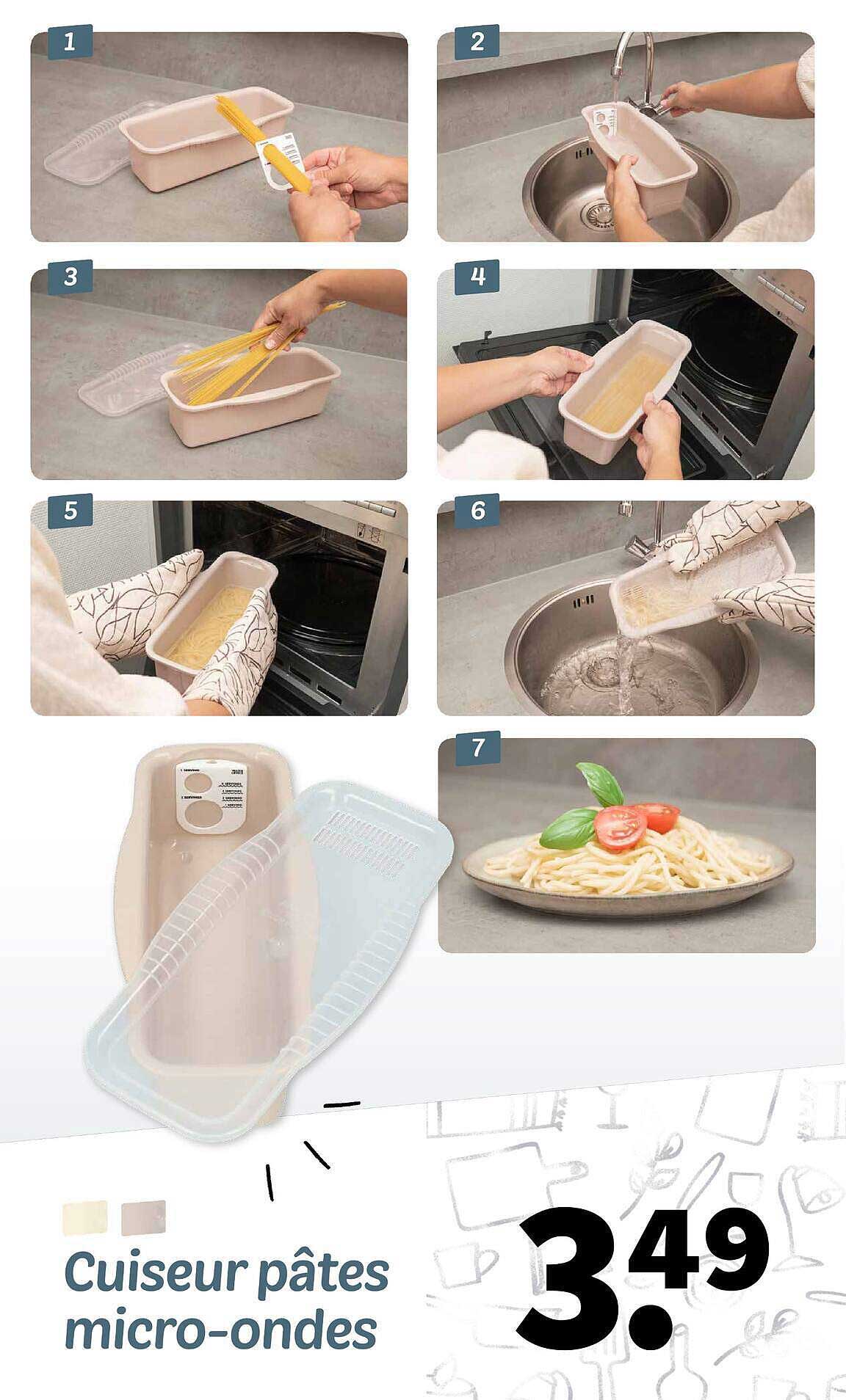 Cuiseur pâtes micro-ondes