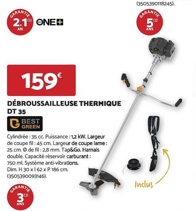 DÉBROUSSAILLEUSE THERMIQUE DT 35