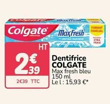 Dentifrice COLGATE Max fresh bleu 150 ml