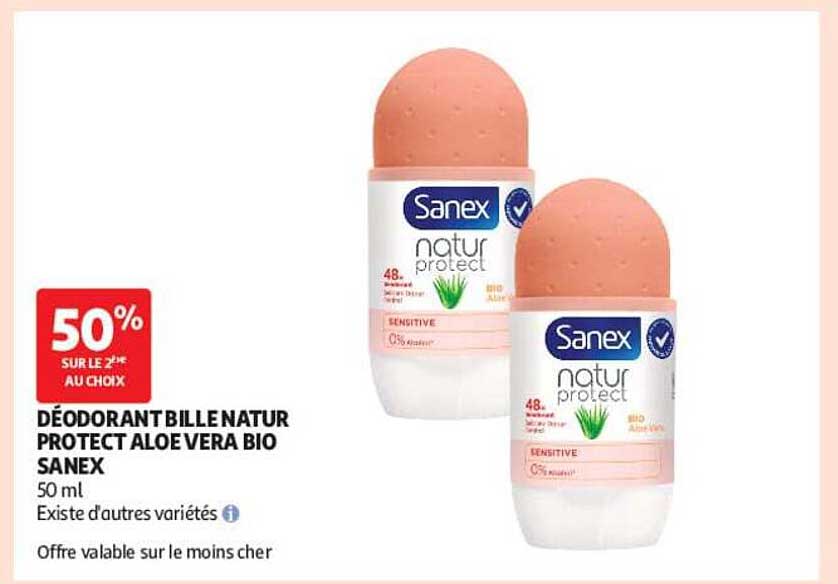 DÉODORANT BILLE NATUR PROTECT ALOE VERA BIO SANEX