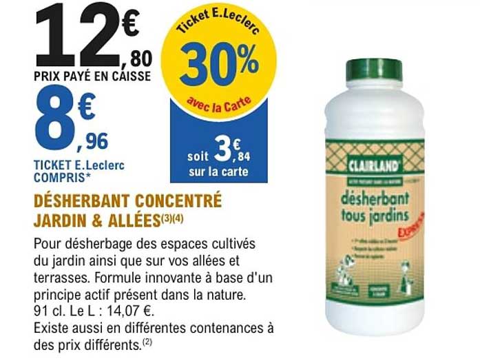 DÉSHERBANT CONCENTRÉ JARDIN & ALLÉES