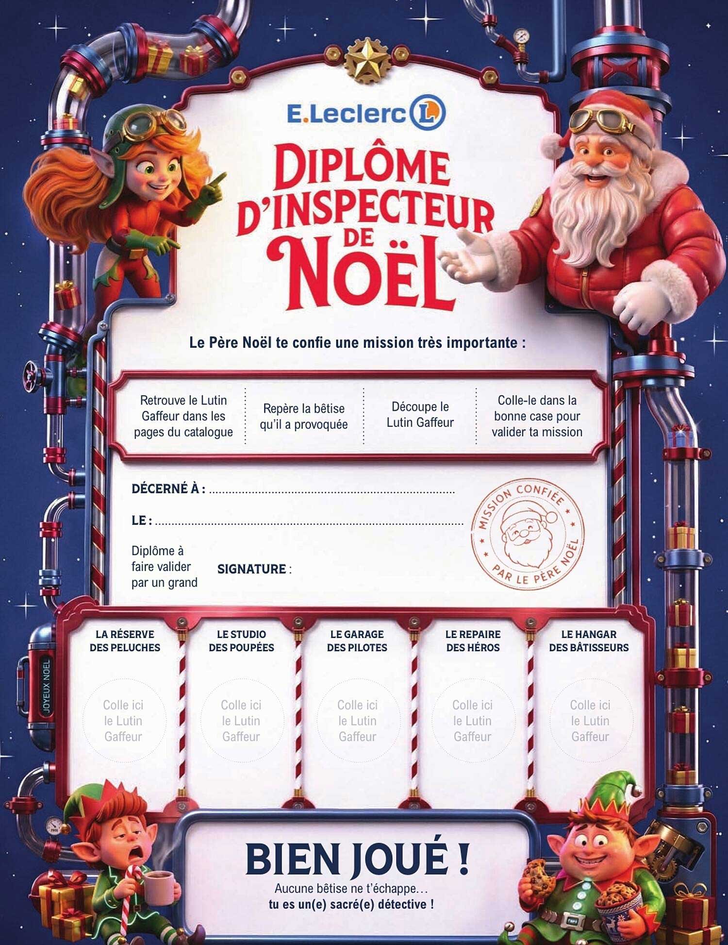 DIPLÔME D’INSPECTEUR DE NOËL