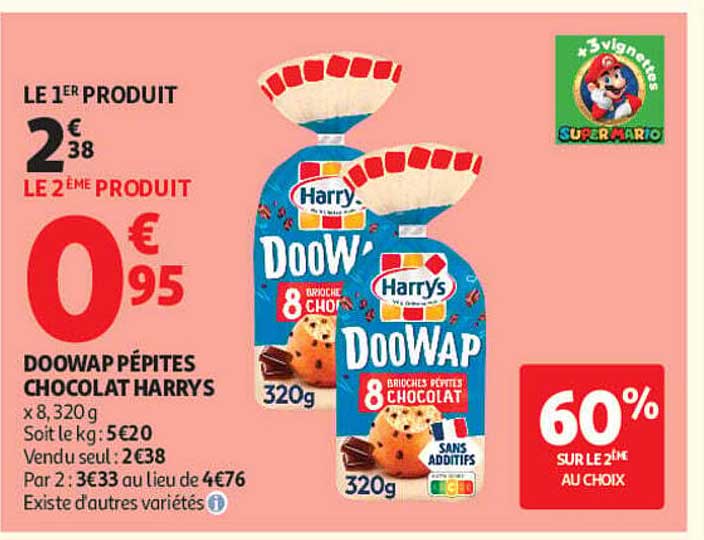 DOOWAP PÉPITES CHOCOLAT HARRYS