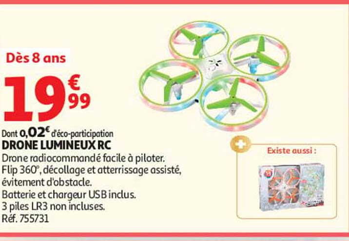 DRONE LUMINEUX RC