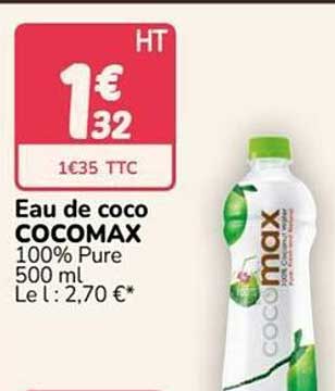 Eau de coco COCOMAX 100% Pure 500 ml