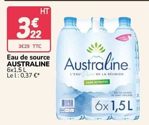 Eau de source AUSTRALINE 6x1,5 L