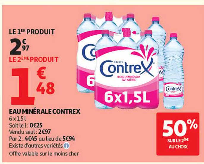 EAU MINÉRALE CONTREX 6 x 1,5l