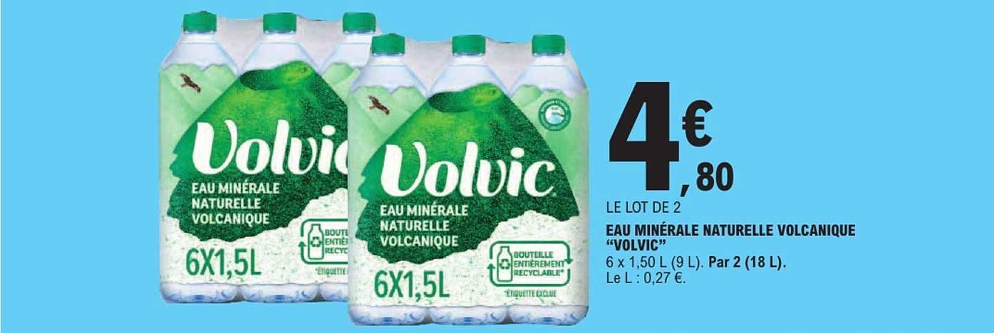 Eau minérale naturelle volcanique "Volvic"