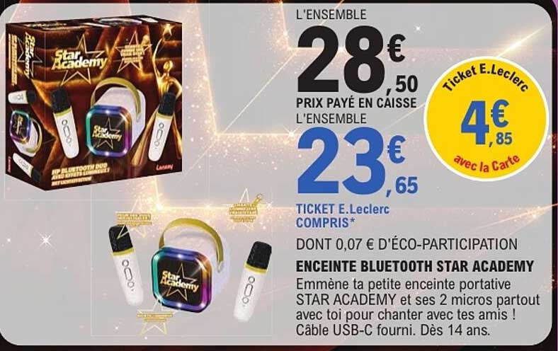 ENCEINTE BLUETOOTH STAR ACADEMY