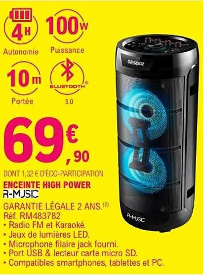 ENCEINTE HIGH POWER R-MUSIC