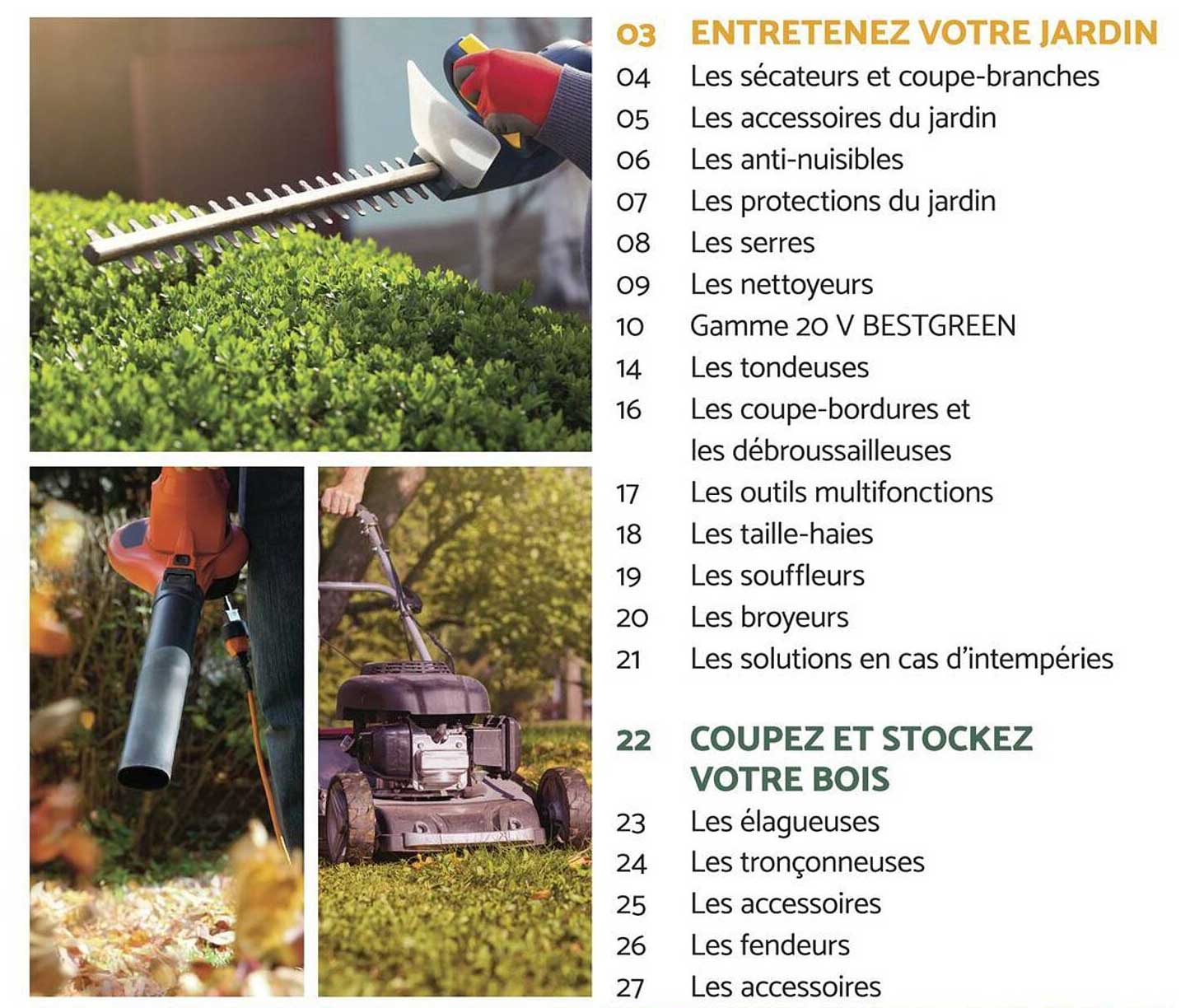 ENTRETENEZ VOTRE JARDIN