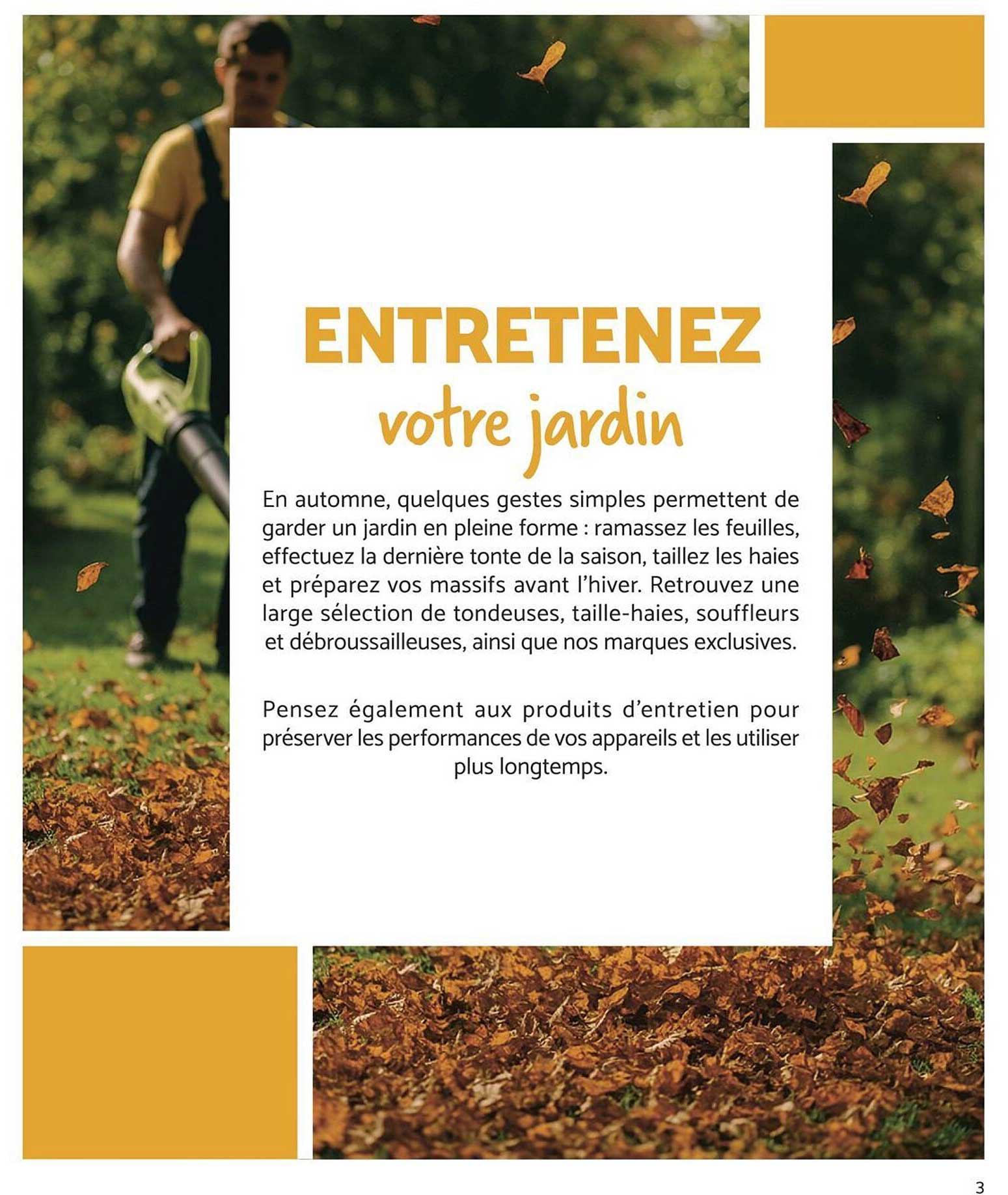 ENTRETENEZ votre jardin