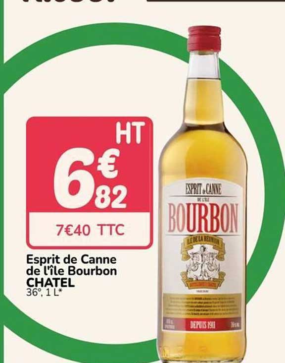 Esprit de Canne de l’île Bourbon CHATEL 36°, 1 L