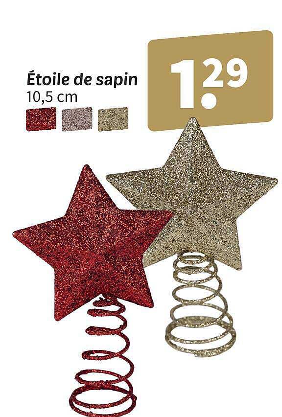 Étoile de sapin 10,5 cm