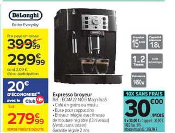 Expresso broyeur
