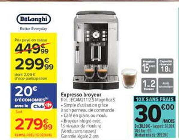 Expresso broyeur