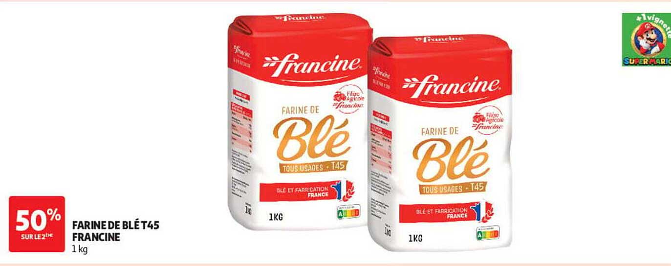FARINE DE BLÉ T45 FRANCINE 1 kg