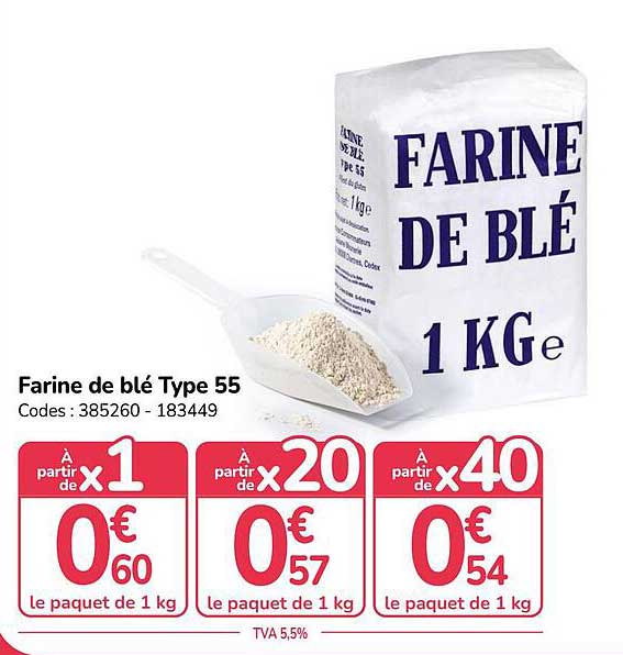 Farine de blé Type 55