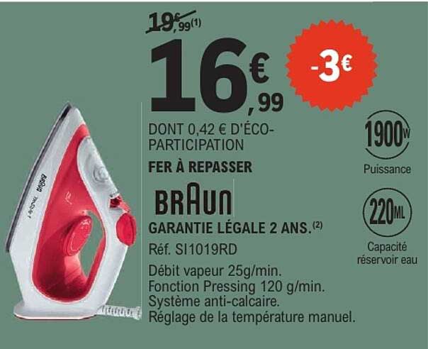 FER A REPASSER BRAUN