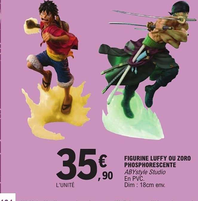 FIGURINE LUFFY OU ZORO PHOSPHORESCENTE