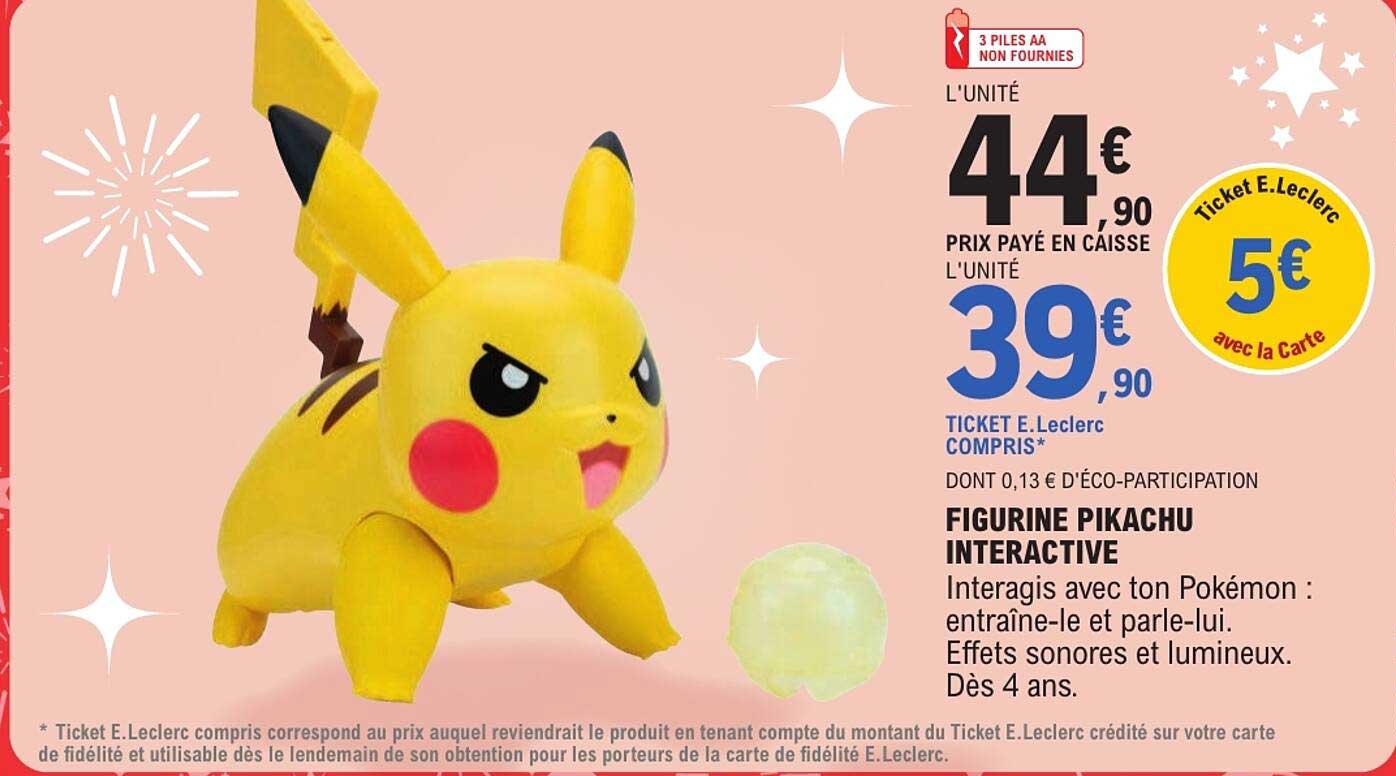 FIGURINE PIKACHU INTERACTIVE