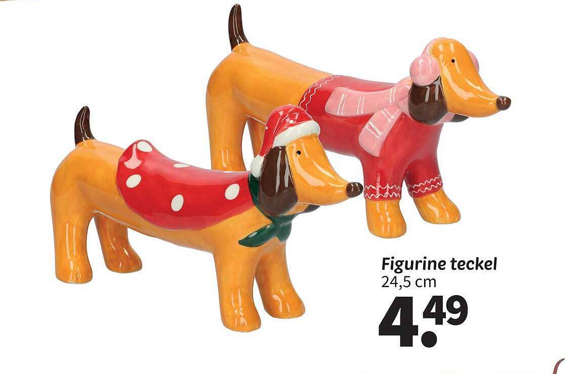 Figurine teckel 24,5 cm