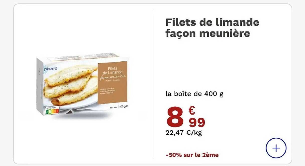 Filets de limande façon meunière