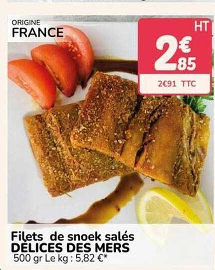 Filets de snoek salés DELICES DES MERS