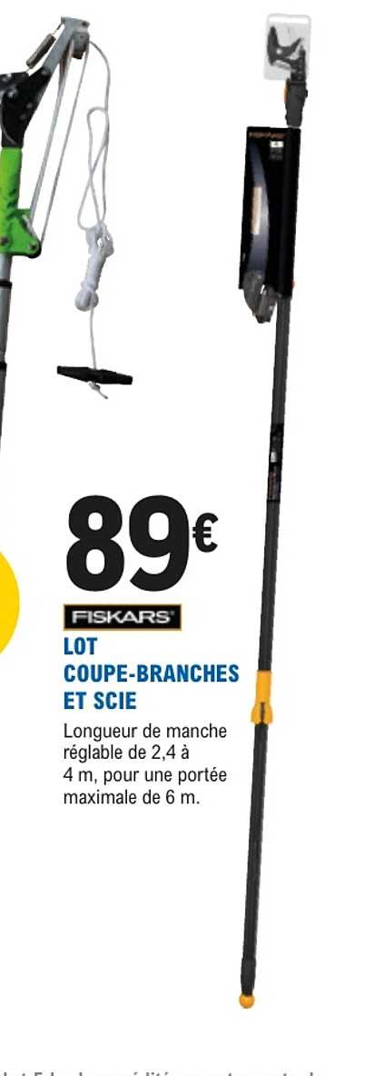 FISKARS LOT COUPE-BRANCHES ET SCIE