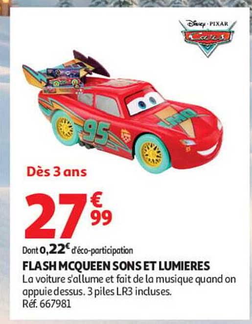 FLASH MCQUEEN SONS ET LUMIERES