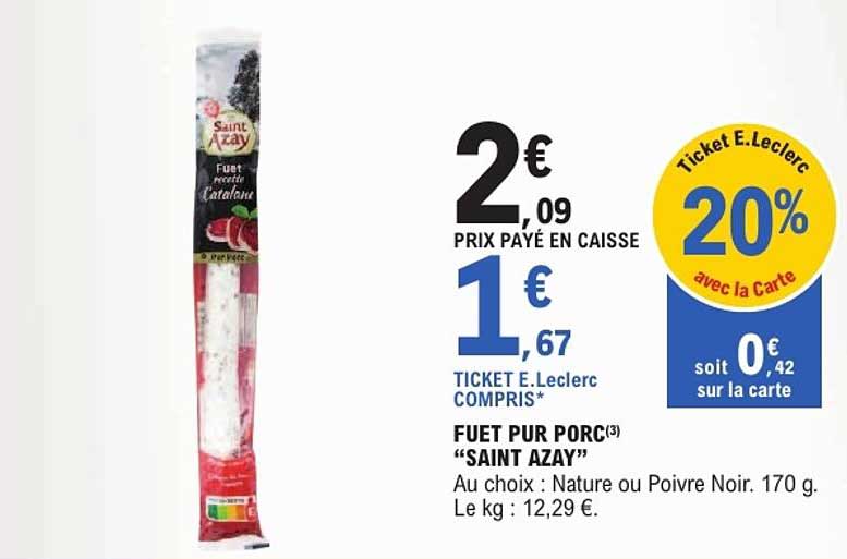 FUET PUR PORC “SAINT AZAY”