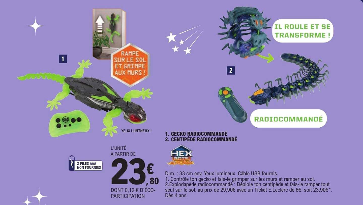 GECKO RADIOCOMMANDÉ
