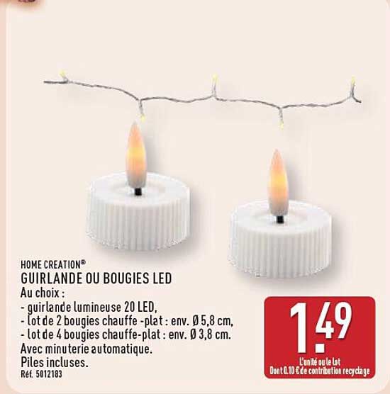 GUIRLANDE OU BOUGIES LED