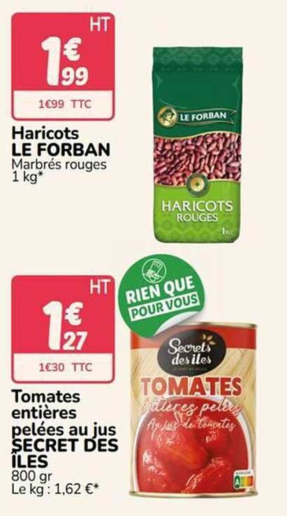 Haricots LE FORBAN Marbrés rouges 1 kg*