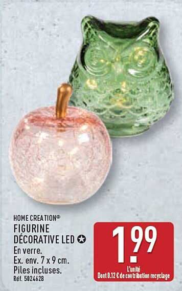 HOME CREATION® FIGURINE DÉCORATIVE LED