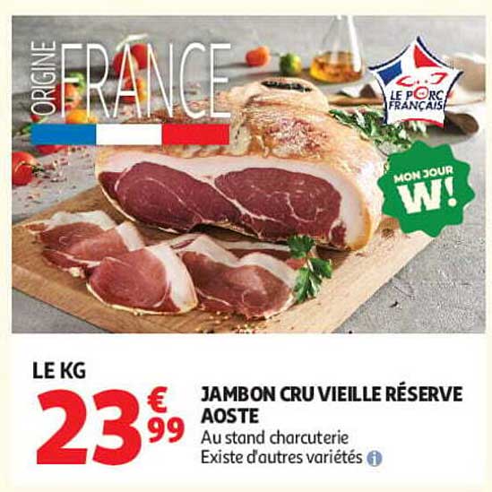 JAMBON CRU VIEILLE RÉSERVE AOSTE
