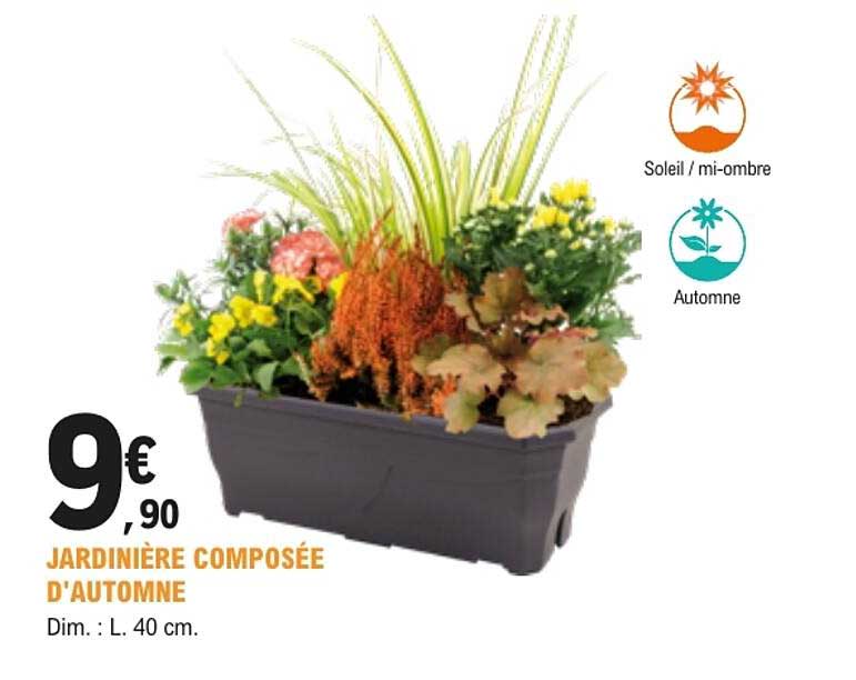 JARDINIÈRE COMPOSÉE D'AUTOMNE