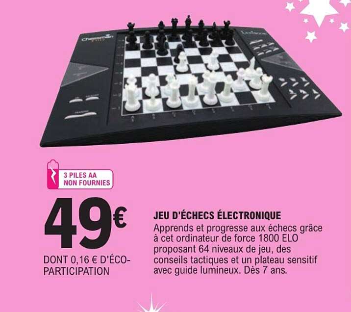 JEU D'ÉCHECS ÉLECTRONIQUE