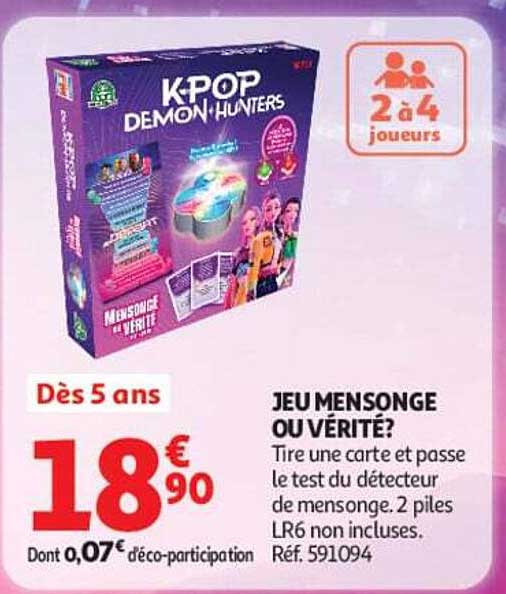 JEU MENSONGE OU VÉRITÉ?
