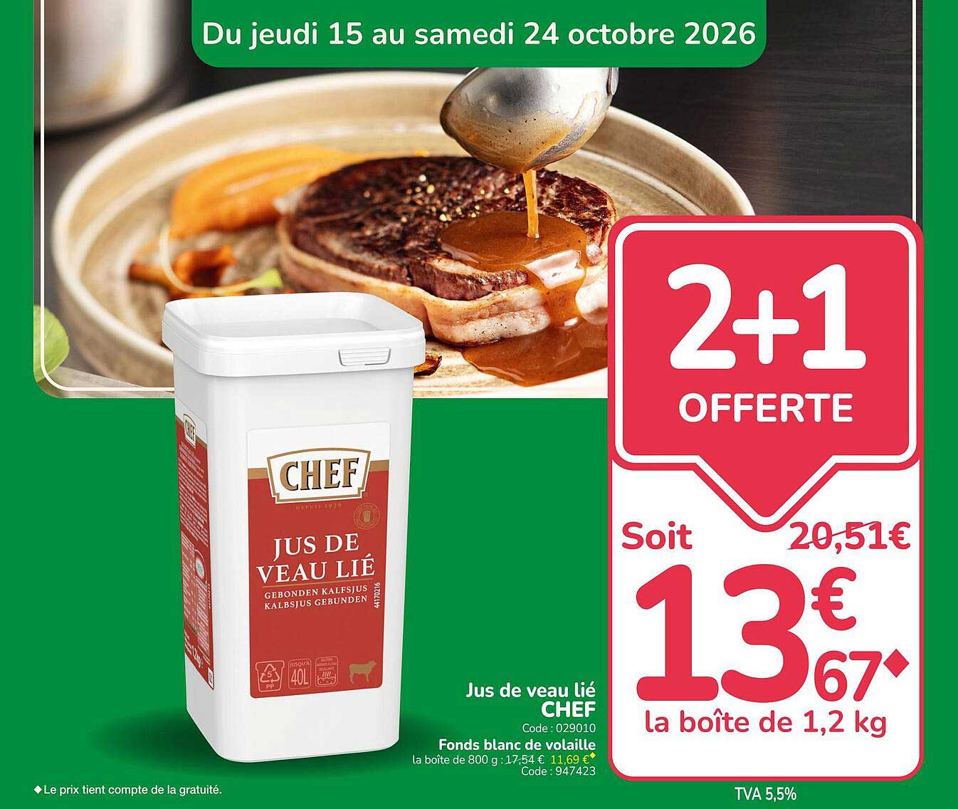 Jus de veau lié CHEF