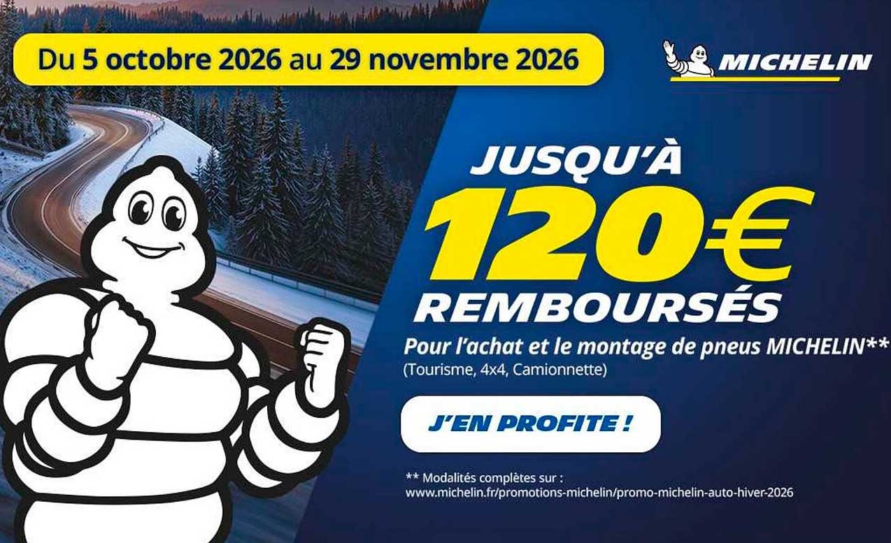 JUSQU'À 120€ REMBOURSÉS
