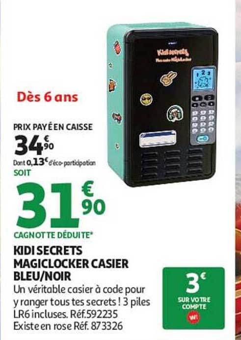 KIDI SECRETS MAGICLOCKER CASIER BLEU/NOIR