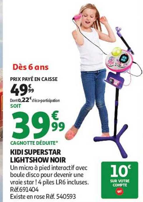 KIDI SUPERSTAR LIGHTSHOW NOIR
