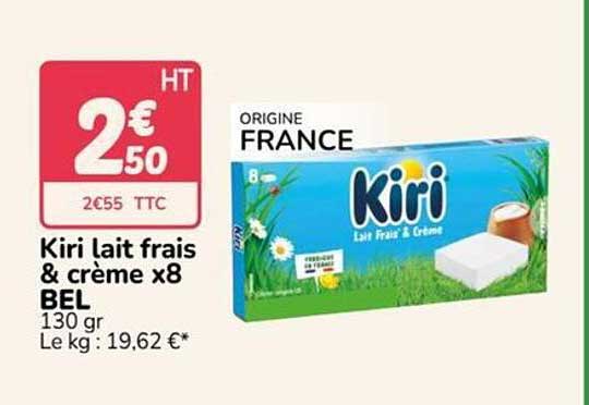 Kiri lait frais & crème x8 BEL 130 gr