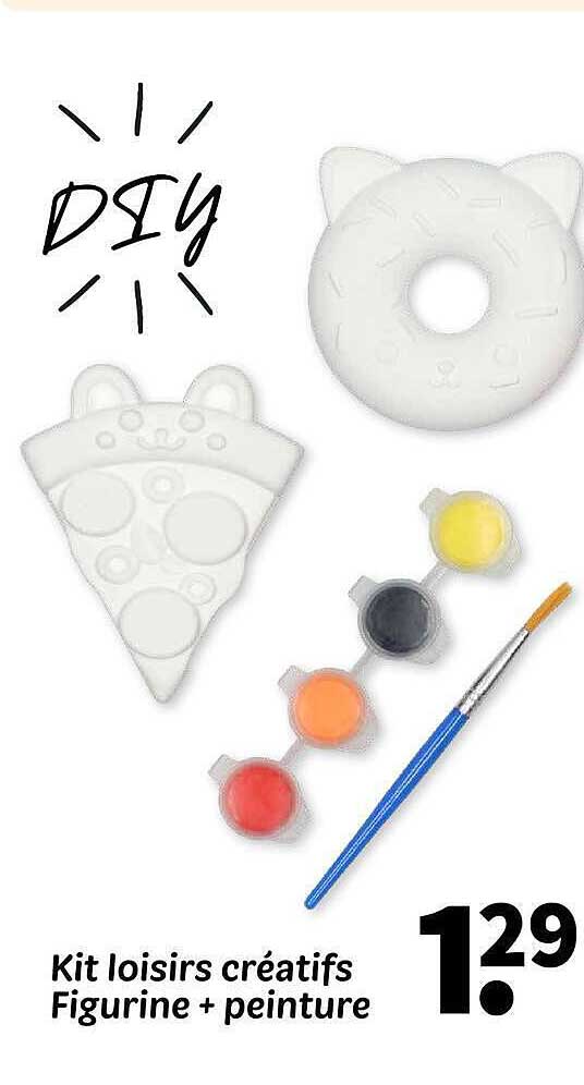 Kit loisirs créatifs Figurine + peinture
