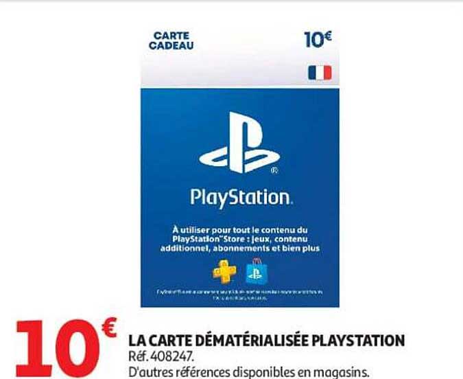 LA CARTE DÉMATÉRIALISÉE PLAYSTATION