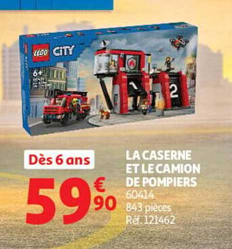 LA CASERNE ET LE CAMION DE POMPIERS